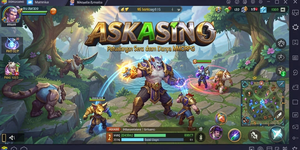Gameplay seru ASKASINO yang penuh petualangan MMORPG.
