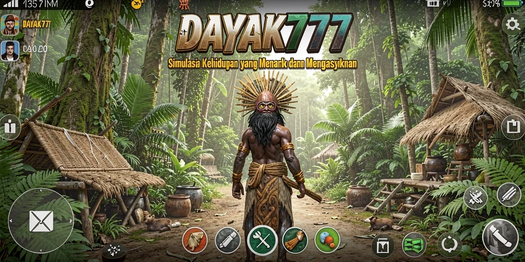 Tampilan menarik dari gameplay DAYAK777 yang menggambarkan simulasi kehidupan.