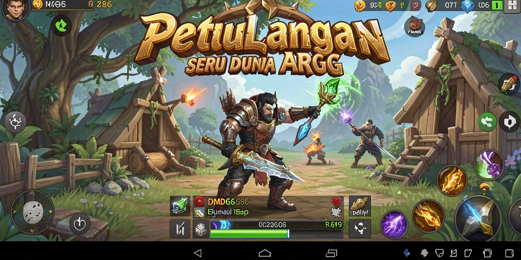 Tampilan gameplay seru di DMD686 dengan pertarungan ARPG yang intens.