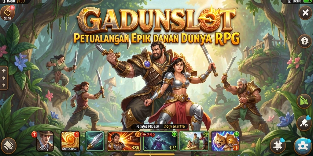 Tampilan gameplay RPG GADUNSLOT yang seru dan menantang.
