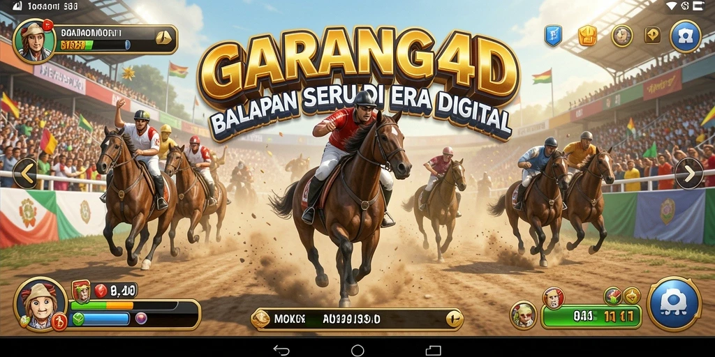 Tampilan menakjubkan dari gameplay GARANG4D saat balapan penuh aksi.