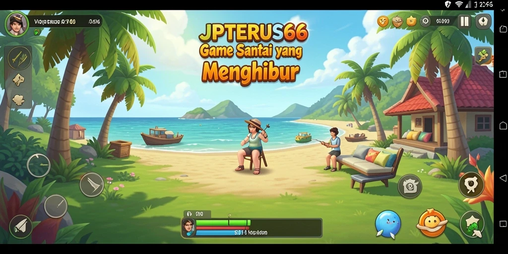 Tampilan menarik dari gameplay JPTERUS66 yang penuh warna.