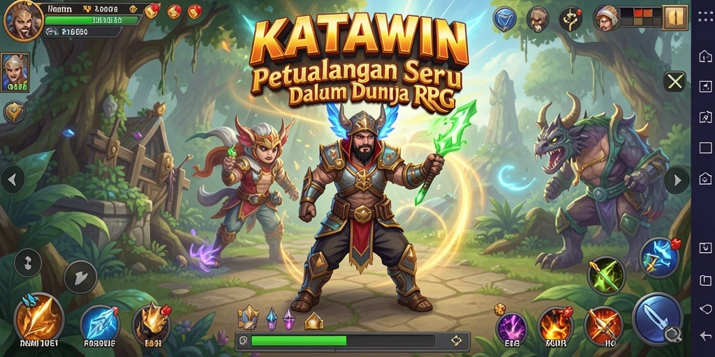 Tampilan gameplay KATAWIN yang menegangkan dan penuh aksi.