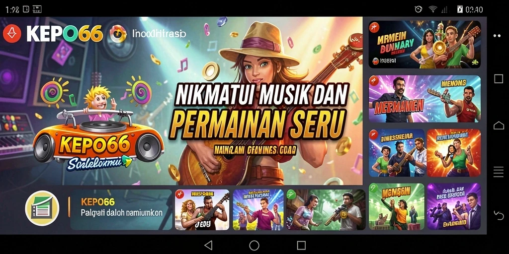 Tampilkan gameplay interaktif musik dalam KEPO66 yang mengasyikkan.