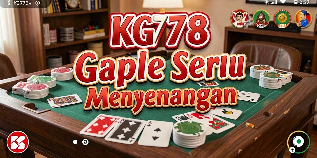 Tampilan gameplay seru dari KG778 yang menampilkan kartu Gaple.