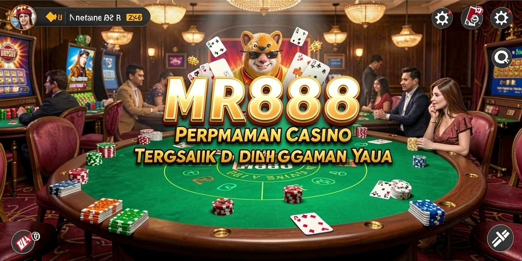 Tampilan gameplay Live Casino yang mendebarkan di MR888.