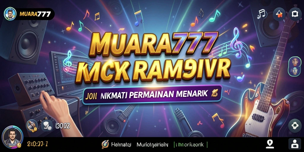Screenshot dari gameplay MUARA777 dengan irama musik yang seru.