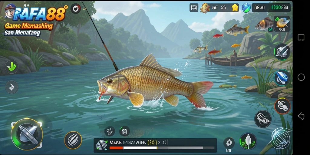 Gameplay menarik dan memikat dalam RAFA88 yang diisi dengan tantangan memancing.