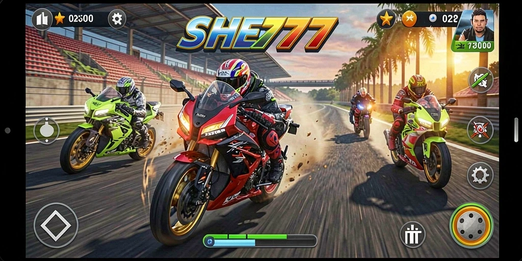 Gameplay intens balap motor yang memukau dan mendebarkan.