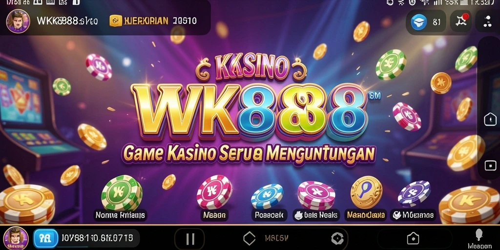 Tampilan gameplay seru dan mendebarkan dari WK888 di kasino.